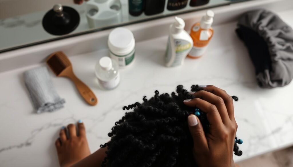 black hair care routines